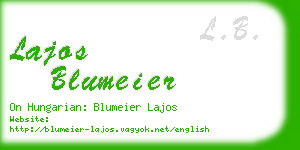 lajos blumeier business card